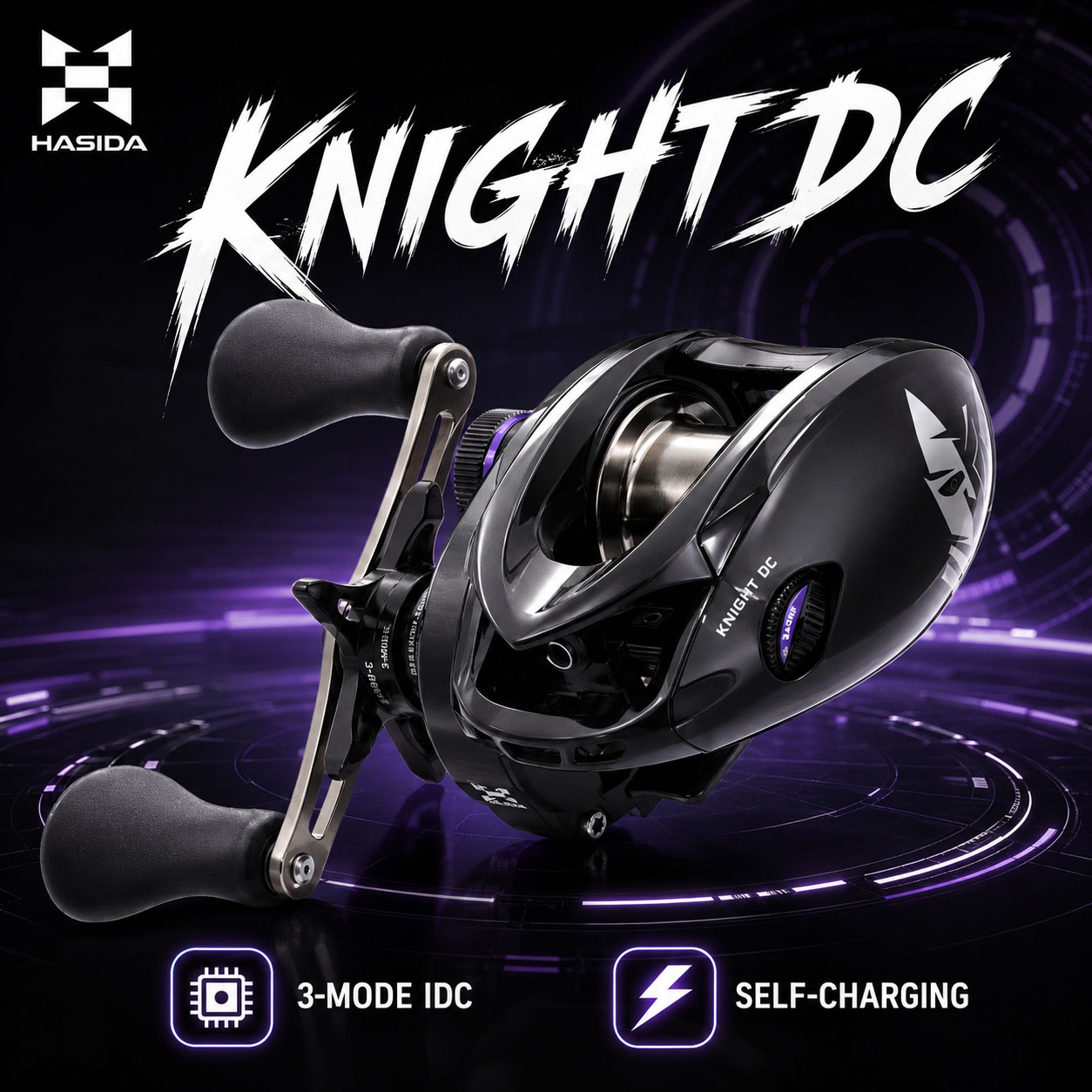 Kastking Reel Zephyr - 하시다 나이트 DC 베이트캐스팅 릴 147g
