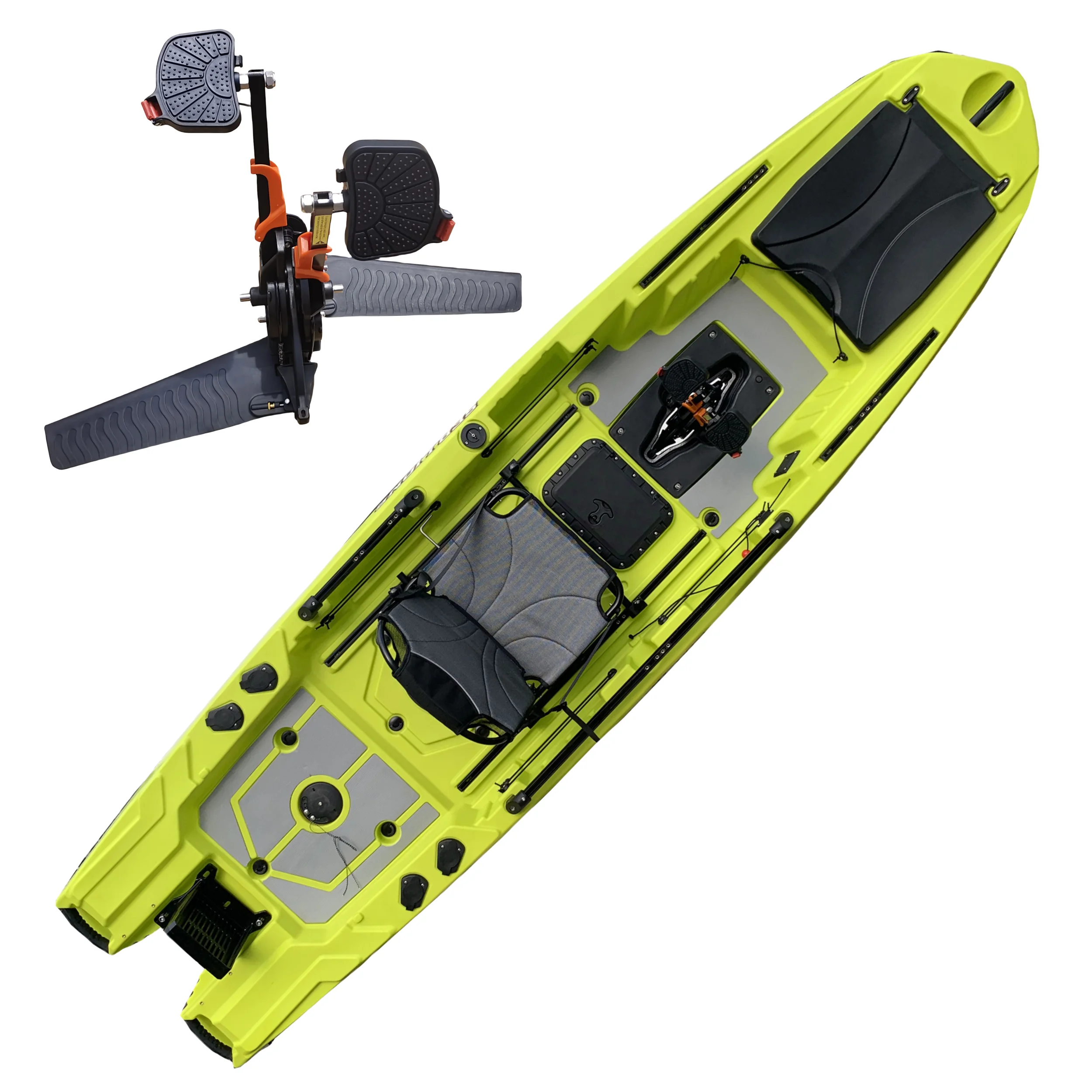 Fishing Kayak Seat - 전문 플라스틱 카약 싱글 낚시 페달,