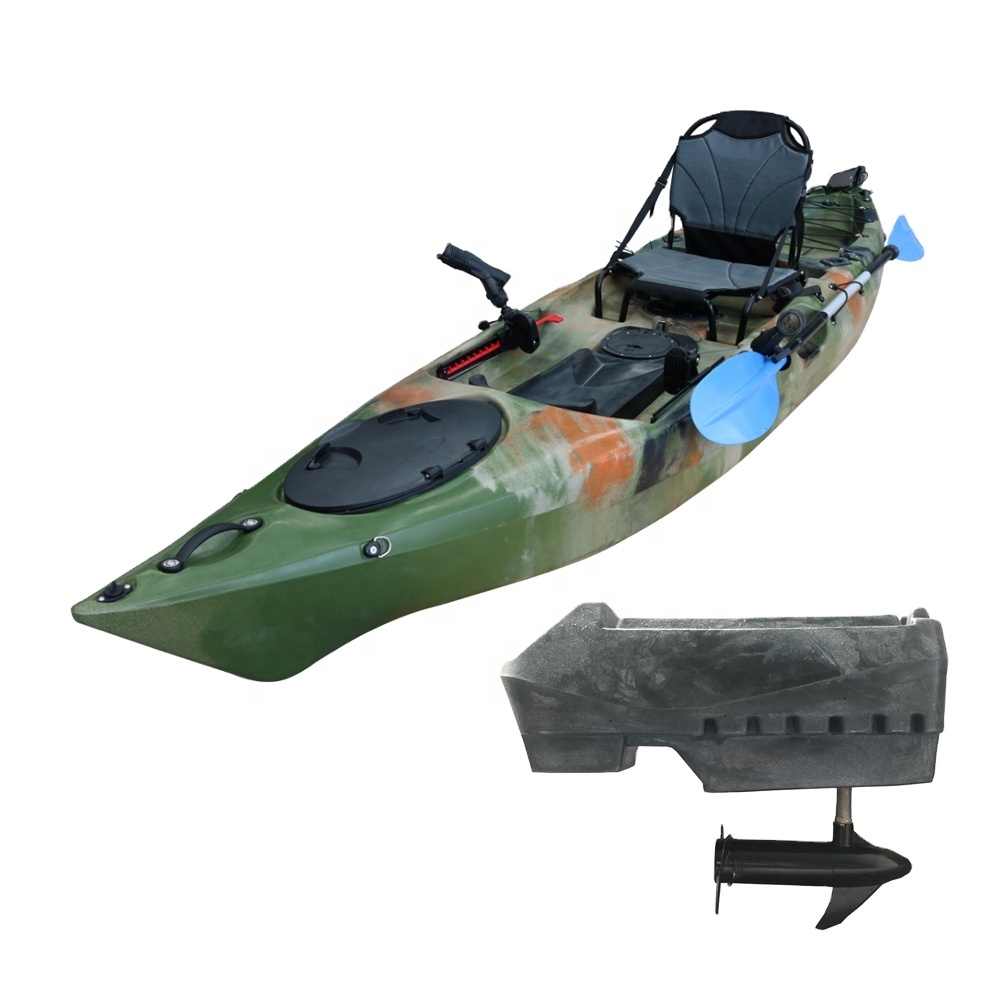 12.46' 카약은 전동 카약이 장착된 최고 낚시 모터 - Fishing Kayak Sit On Top 리뷰 및 가격
