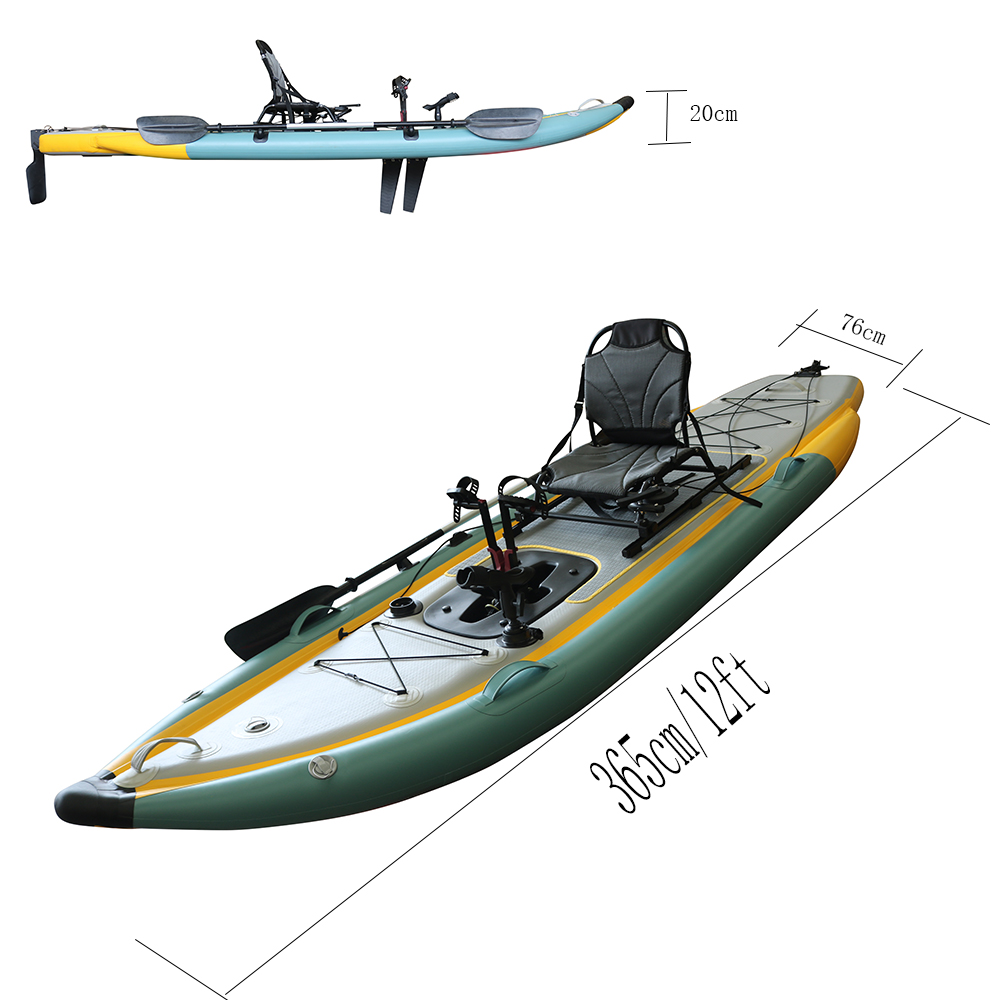 페달 추진 접이식 풍선형 PVC 싯온탑 낚시 카약 3. - Fishing Kayak Sit On Top 리뷰 및 가격