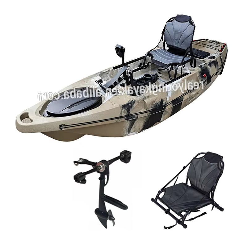 전문가용 시트온탑 페달식 바다 낚시 카약 (러더 포함) - Fishing Kayak Sit On Top 리뷰 및 가격